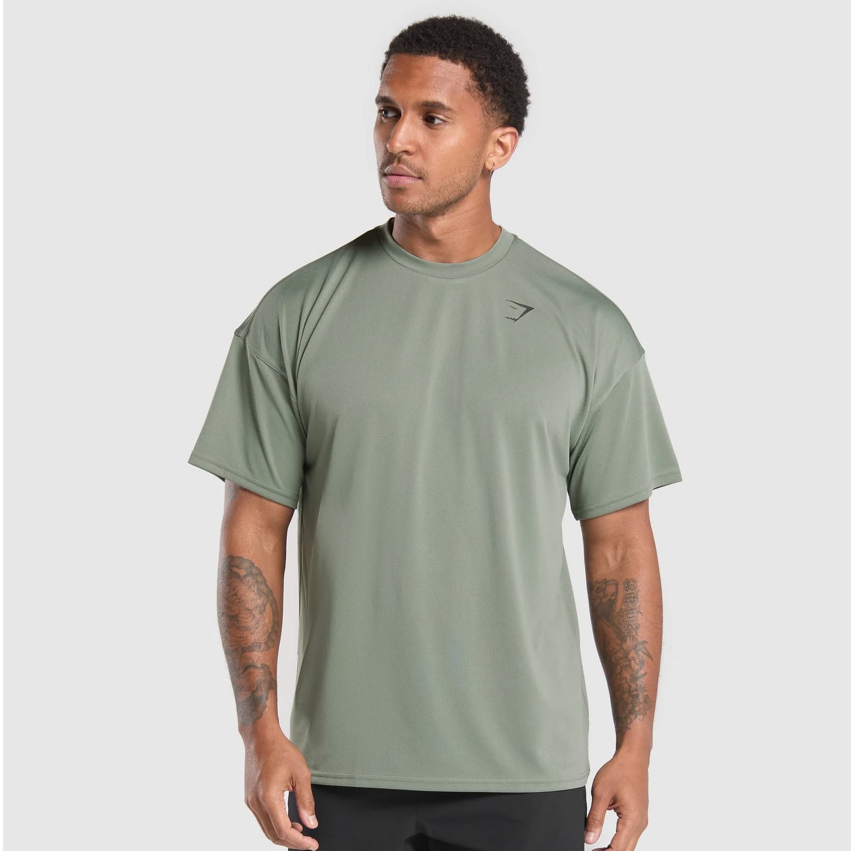 GymShark Oversized Performance T-Shirt - Unit Green