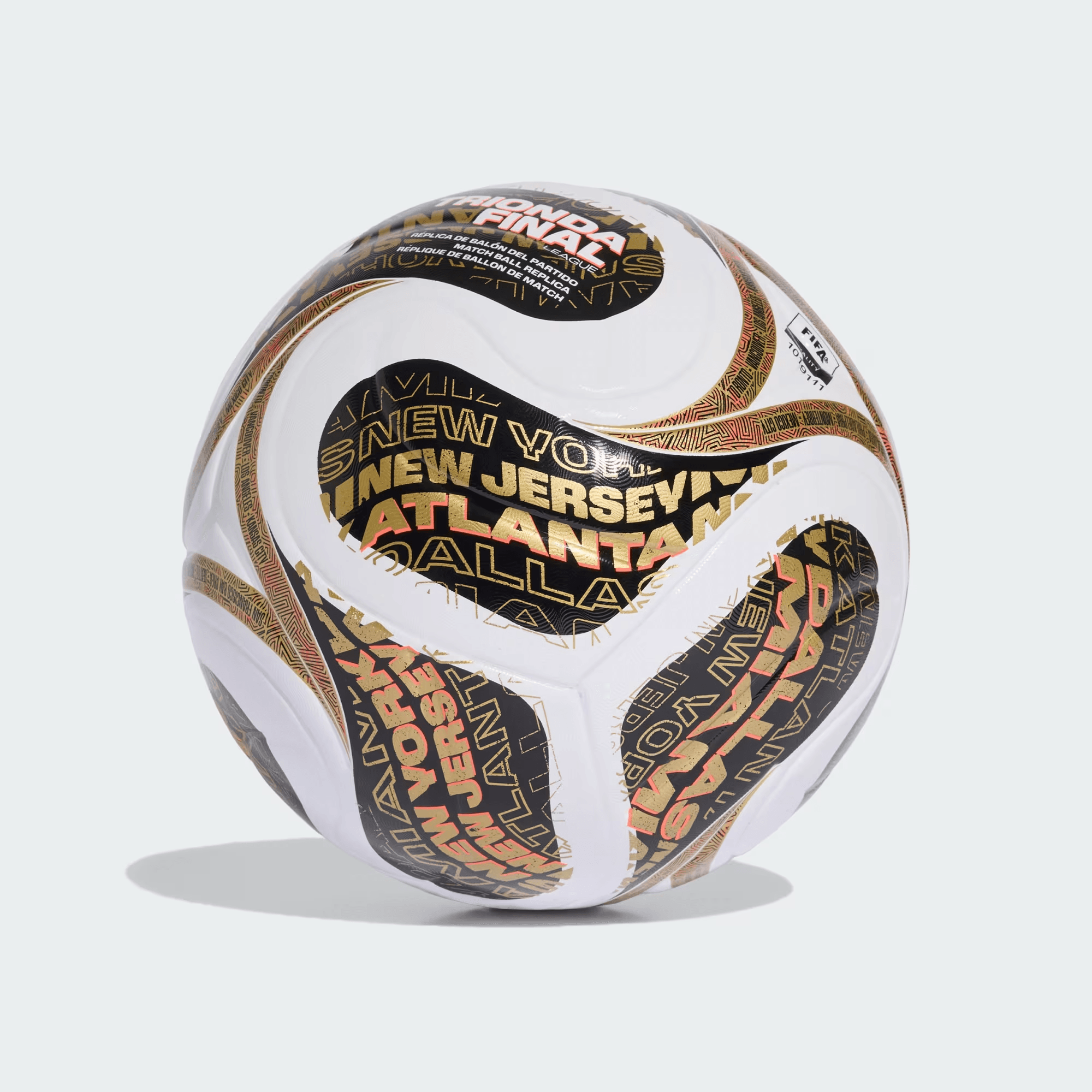 FIFA World Cup 26™ Trionda Finals League Ball - White / Black / Gold Metallic