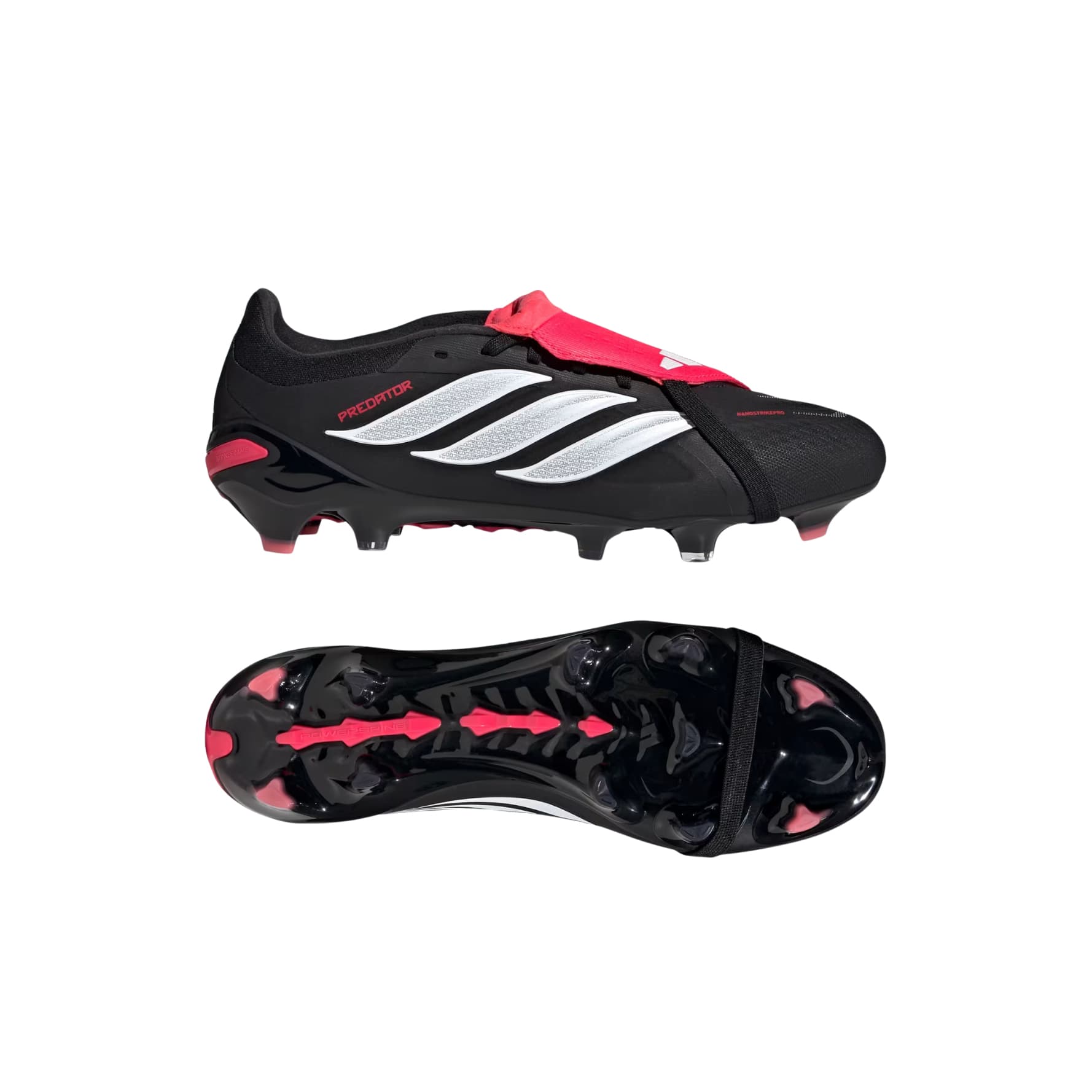 adidas Predator Pro FT FG - Core Black / Cloud White / Lucid Red