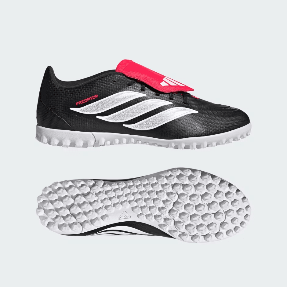 adidas Predator Club Fold-Over Tongue TF - Lucid Red / Core Black / Cloud White