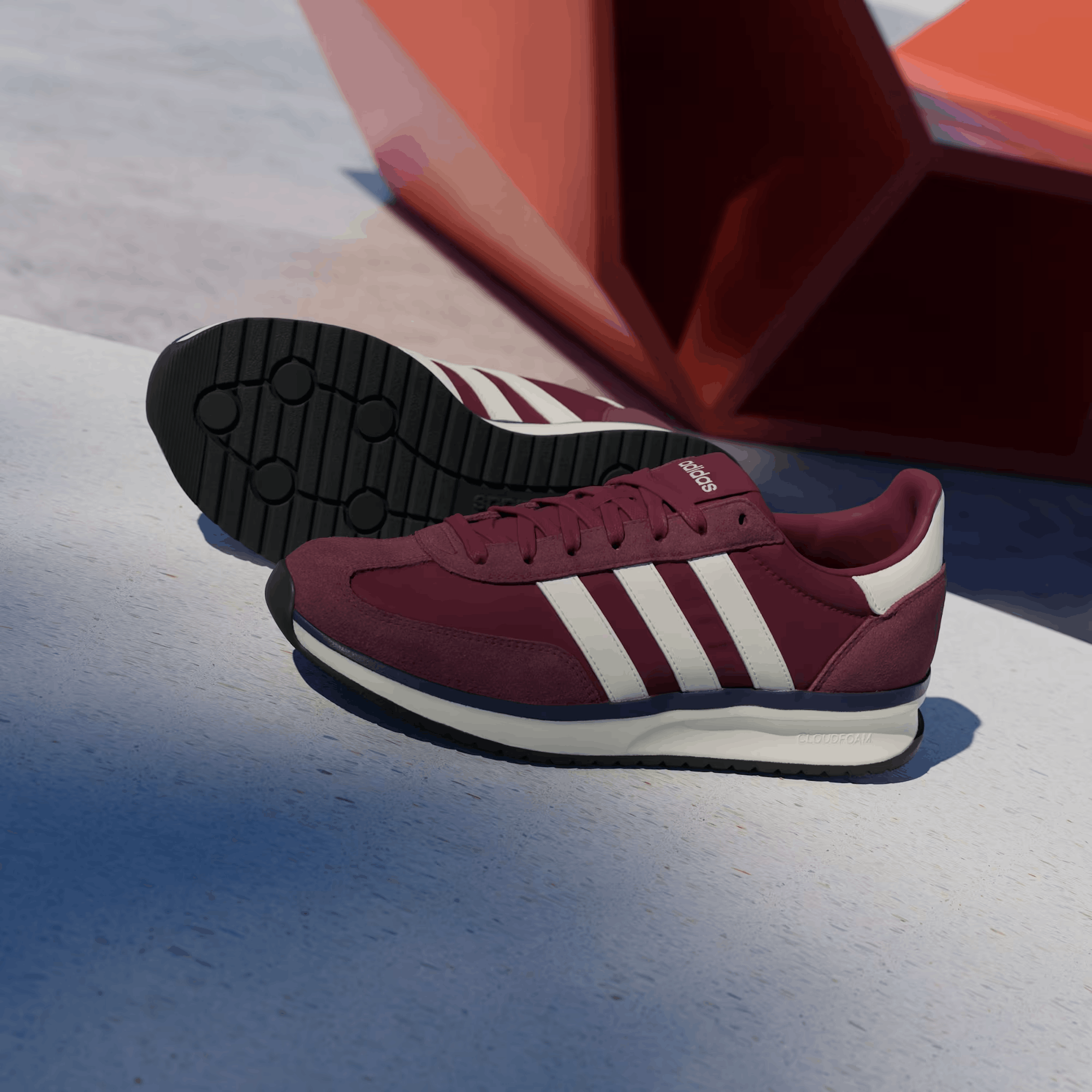 adidas RUN 70s 2.0 - Shadow Red / Off White / Dark Blue
