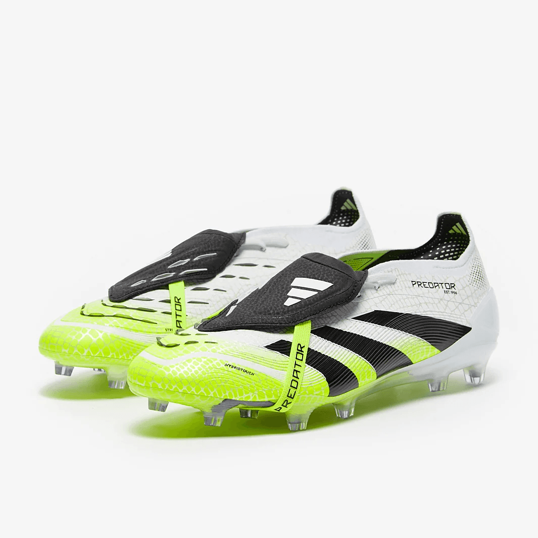adidas Predator Elite Tongue FG - Ftwr White/Core Black/Lucid Lemon