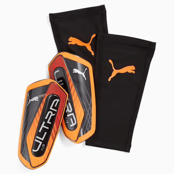 Puma Ultra Flex Sleeve Soccer Shin Guards - Red