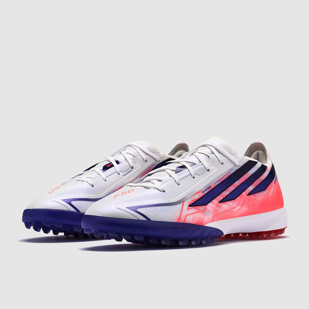 adidas F50 Hyperfast Pro TF - Ftwr White/Solar Purple/Solar Turbo