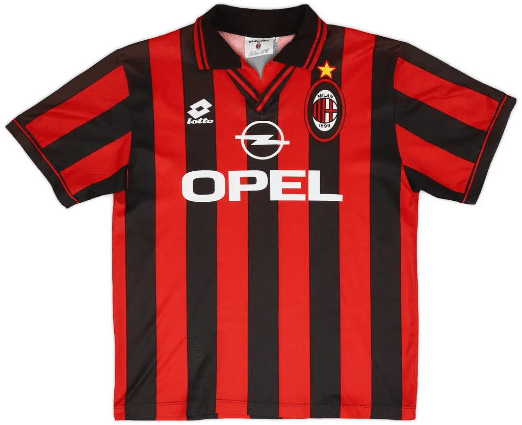 Retro 96/97 AC Milan Home Jersey