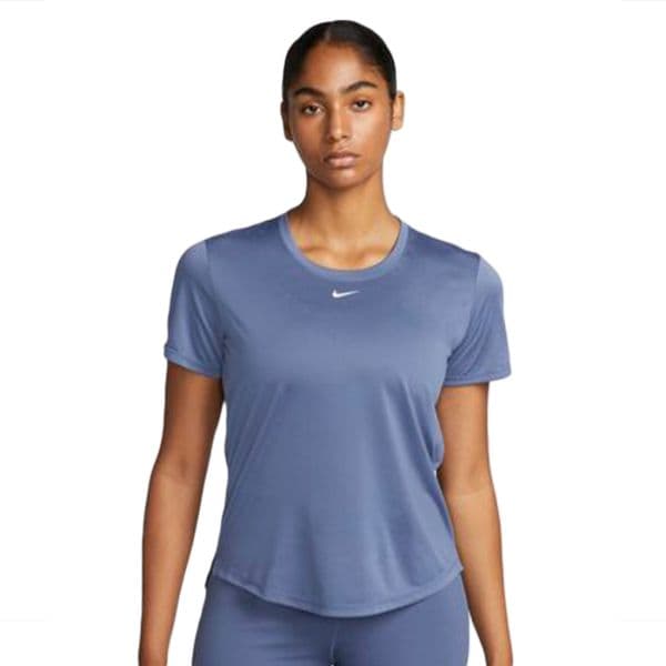 Nike Dri-Fit One Women's Standard Fit Short-Sleeve Top - Blue