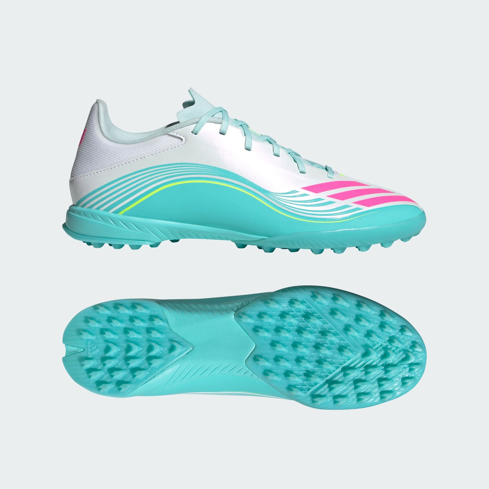 adidas F50 MESSI LEAGUE TF - Cloud White / Lucid Pink / Flash Aqua