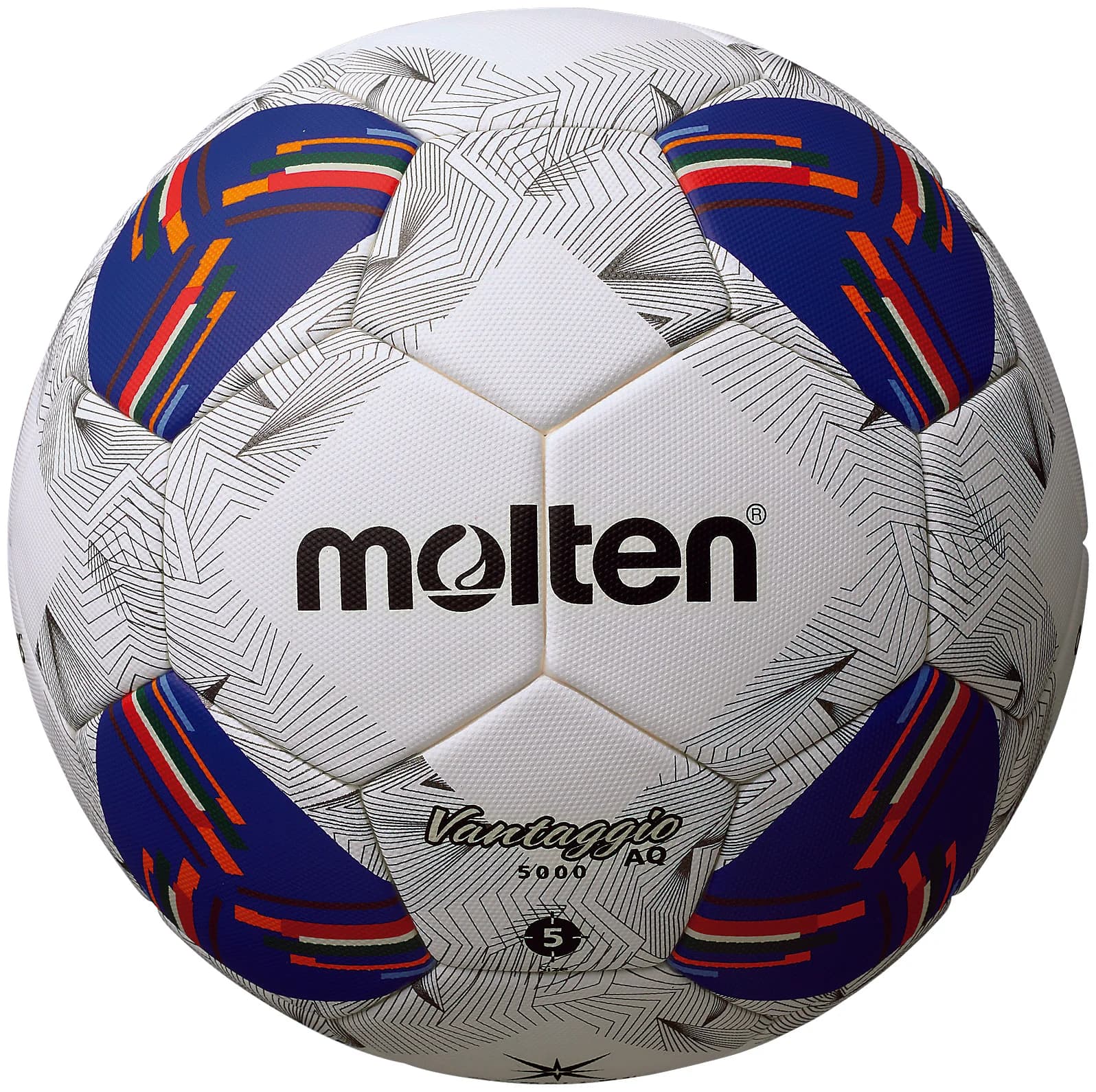 Molten Vantaggio F5N5000 AFC Asian Qualifiers Game Ball - White/Blue