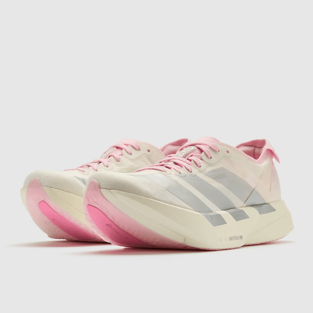 adidas Adizero Adios Pro 4 - Core White/Silver Met/Clear Pink